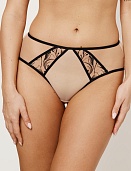 REBECCA BEIGE/BLACK Mini Трусы бразильяно